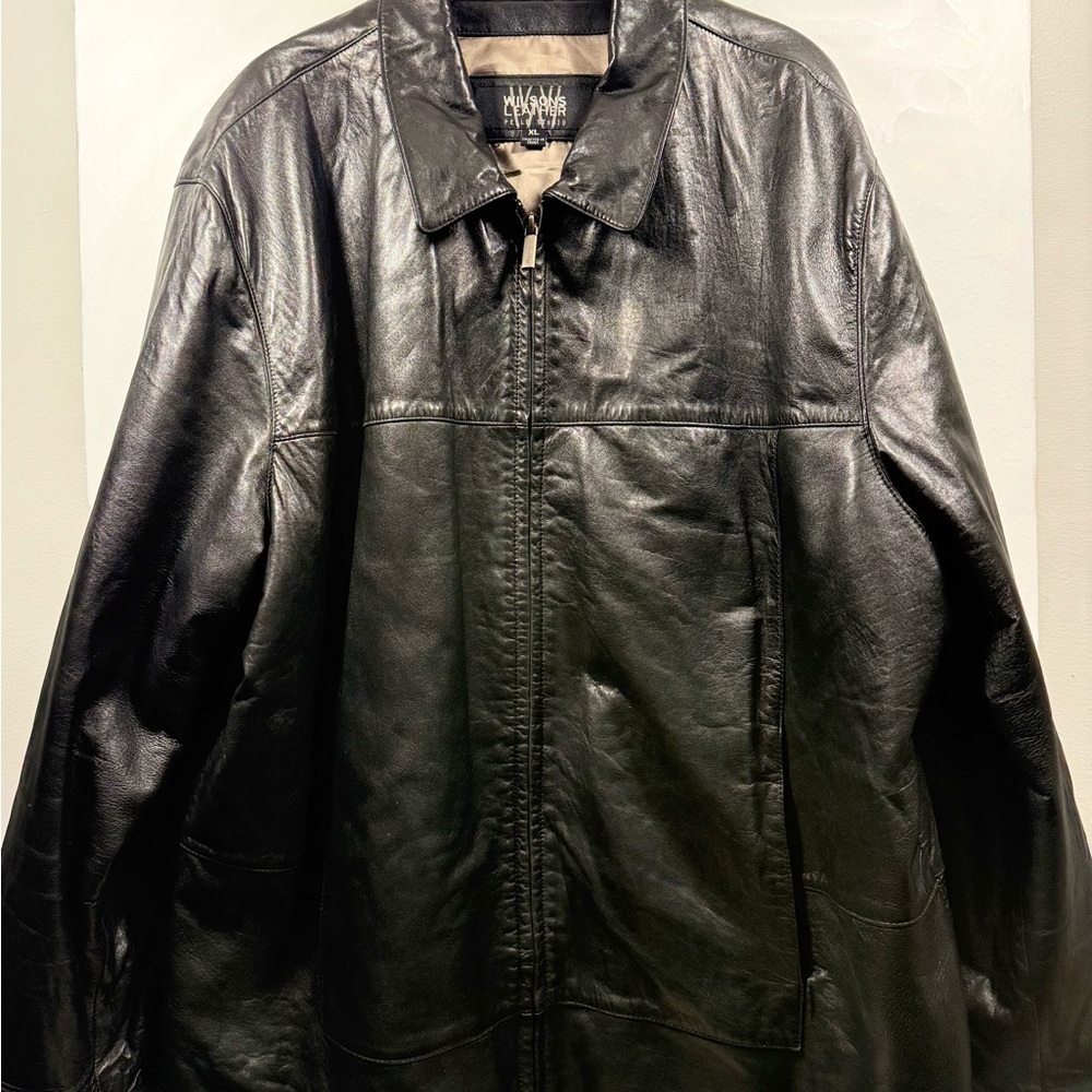 Wilsons Leather Size XL Black Jacket